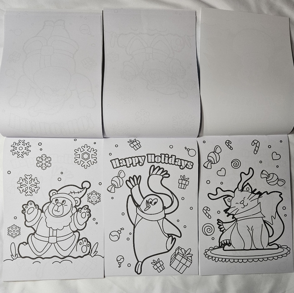 5 Christmas Coloring Books NEW - Picture 2 of 3